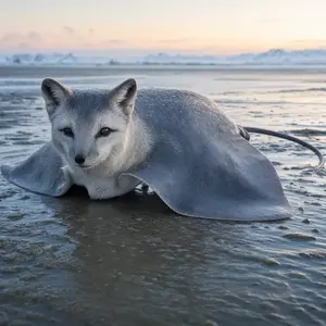 Arctic fox + Stingray